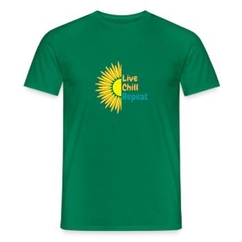 Live Chill and Reapeat - T-shirt homme - vert - Devant - AI Model Male 178 dark (178cm)