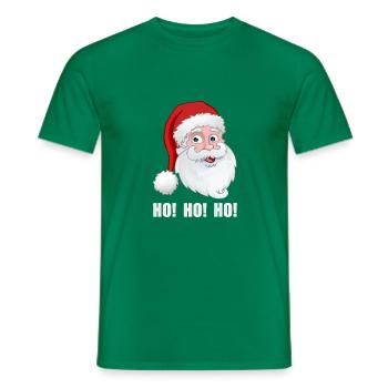 Père Noël ho ho ho - T-shirt homme - vert - Devant - AI Model Male 178 dark (178cm)