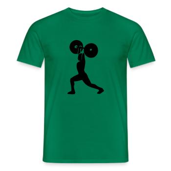 Fitness - Männer T-Shirt - Kelly Green - Vorne - AI Model Male 178 dark (178cm)