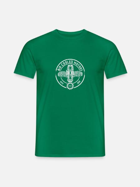 RR Garage Custom Motorräder Firenze Aircooled Log - Männer T-Shirt - Kelly Green