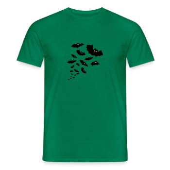 bats bat - Men's T-Shirt - kelly green - Front - AI Model Male 178 dark (178cm)