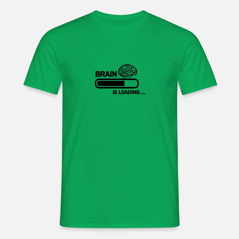 Brain loading - Männer T-Shirt - Kelly Green