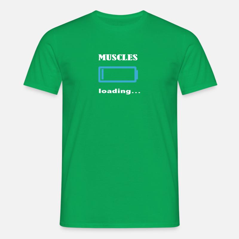muscles loading... - Männer T-Shirt - Kelly Green