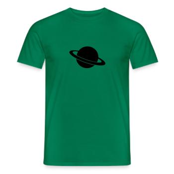 planet - Men's T-Shirt - kelly green - Front - AI Model Male 178 dark (178cm)