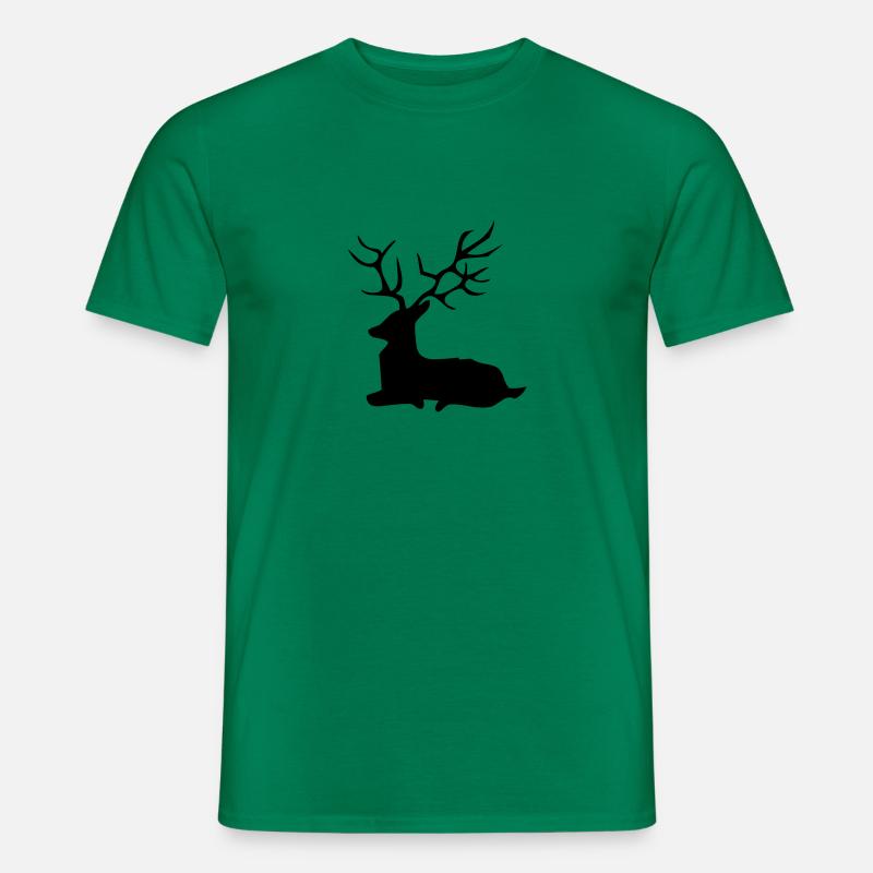 hirsch - Männer T-Shirt - Kelly Green