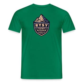Rysy - Hautes Tatras - T-shirt homme - vert - Devant - AI Model Male 178 dark (178cm)