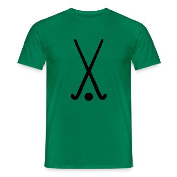 hockey - Men's T-Shirt - kelly green - Front - AI Model Male 178 dark (178cm)