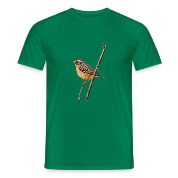 Whinchat - Men's T-Shirt - kelly green - Front - AI Model Male 178 dark (178cm)