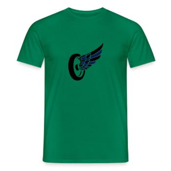 wheel wing - Men's T-Shirt - kelly green - Front - AI Model Male 178 dark (178cm)
