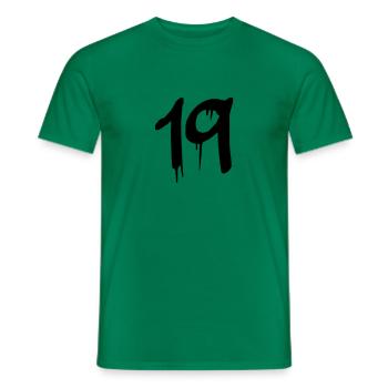 19 - Männer T-Shirt - Kelly Green - Vorne - AI Model Male 178 dark (178cm)