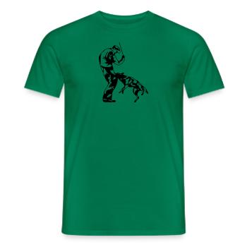 Mordant sportif (D) - T-shirt homme - vert - Devant - AI Model Male 178 dark (178cm)