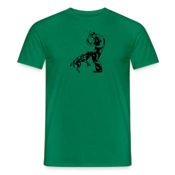 Mordant sportif (G) - T-shirt homme - vert - Devant - AI Model Male 178 dark (178cm)