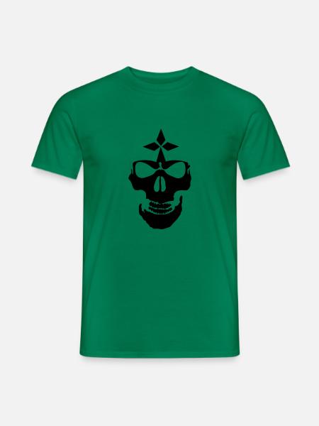 Breizh piraten todes kopf krass hermine bretonisch - Männer T-Shirt - Kelly Green