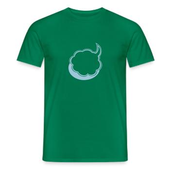 empty bubble add text customize - Men's T-Shirt - kelly green - Front - AI Model Male 178 dark (178cm)