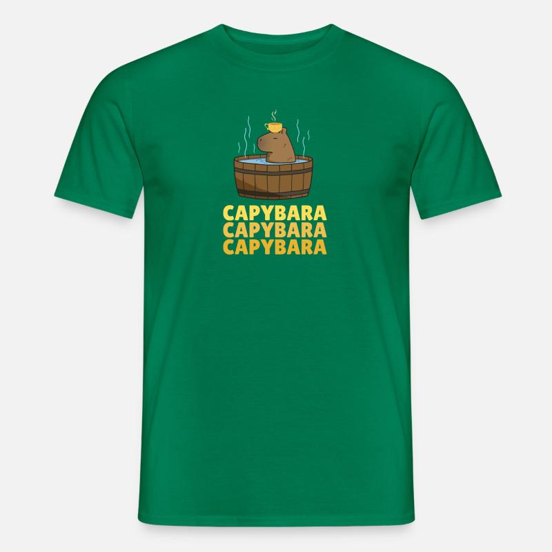 Capybara Capybara Capybara - Männer T-Shirt - Kelly Green