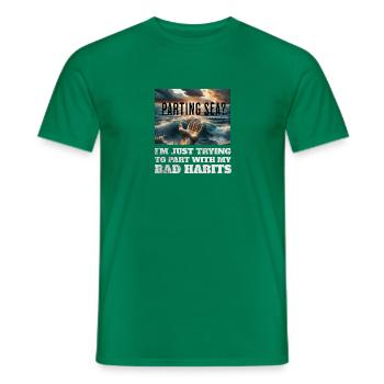 Mer de séparation ? Vêtements chrétiens drôles - T-shirt homme - vert - Devant - AI Model Male 178 dark (178cm)
