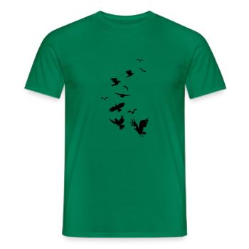 Departure of the Raven - Men's T-Shirt - kelly green - Front - AI Model Male 178 dark (178cm)
