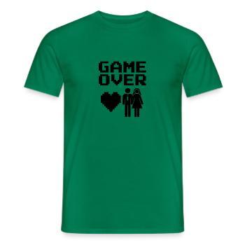 Game Over - Männer T-Shirt - Kelly Green - Vorne - AI Model Male 178 dark (178cm)