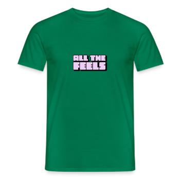 All the Feels - Men's T-Shirt - kelly green - Front - AI Model Male 178 dark (178cm)