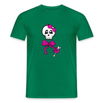 Female Skull - Männer T-Shirt - Kelly Green - Vorne - AI Model Male 178 dark (178cm)