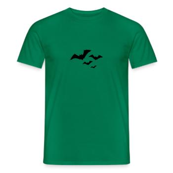 Halloween bat swarm 1c - Men's T-Shirt - kelly green - Front - AI Model Male 178 dark (178cm)
