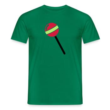 Lutscher, Lolli, Lollipop - Männer T-Shirt - Kelly Green - Vorne - AI Model Male 178 dark (178cm)