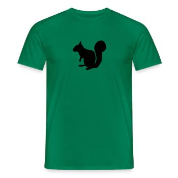 squirrel - Men's T-Shirt - kelly green - Front - AI Model Male 178 dark (178cm)
