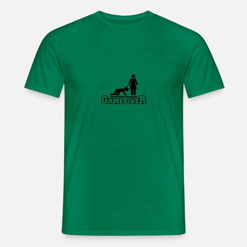 ehepaar game over - Männer T-Shirt - Kelly Green