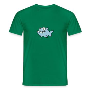 piranha 02 - T-shirt homme - vert - Devant - AI Model Male 178 dark (178cm)