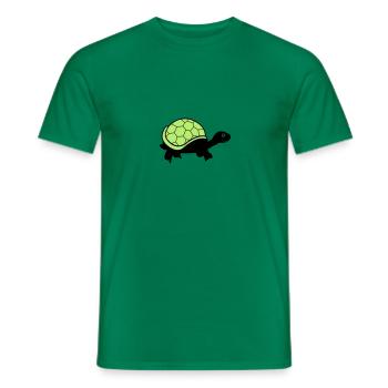 turtle - Men's T-Shirt - kelly green - Front - AI Model Male 178 dark (178cm)