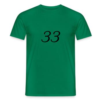 33 - Männer T-Shirt - Kelly Green - Vorne - AI Model Male 178 dark (178cm)