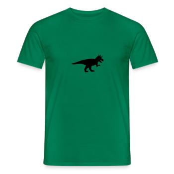 t rex king - Men's T-Shirt - kelly green - Front - AI Model Male 178 dark (178cm)