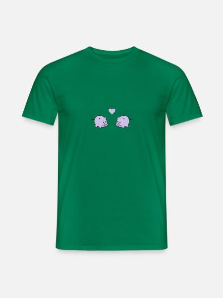 pigs in love - Männer T-Shirt - Kelly Green