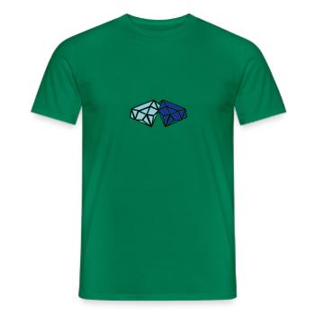 diamants - T-shirt homme - vert - Devant - AI Model Male 178 dark (178cm)