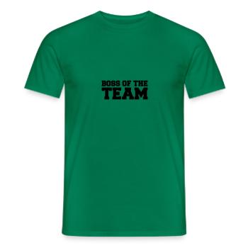 boss of the team - Men's T-Shirt - kelly green - Front - AI Model Male 178 dark (178cm)