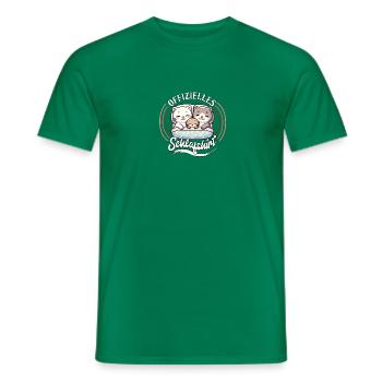 Chemise de nuit officielle Chat Famille Hommes Femmes - T-shirt homme - vert - Devant - AI Model Male 178 dark (178cm)