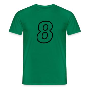 acht - Männer T-Shirt - Kelly Green - Vorne - AI Model Male 178 dark (178cm)