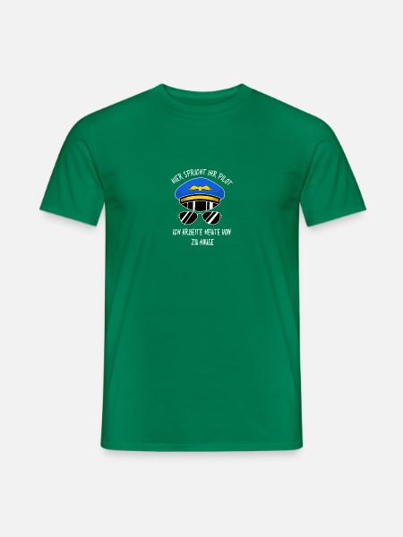 Pilot Flugkapitän Luftfahrt Flieger - Männer T-Shirt - Kelly Green