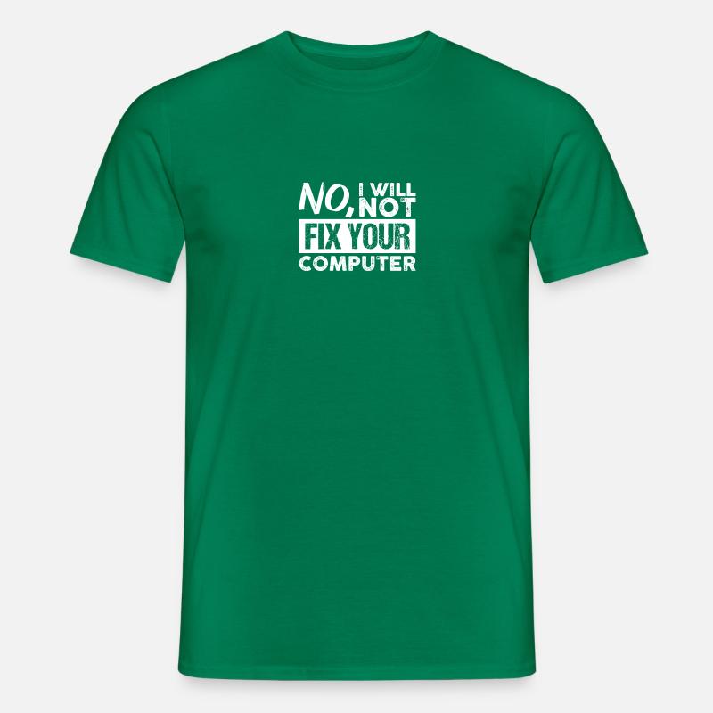 Computer - Männer T-Shirt - Kelly Green