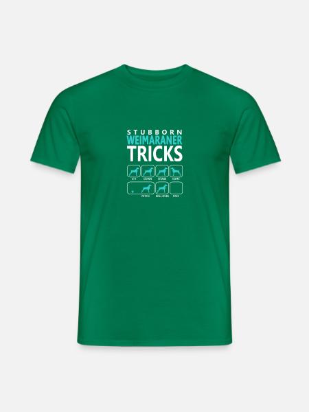 Hartnäckige Weimaraner Tricks - Männer T-Shirt - Kelly Green