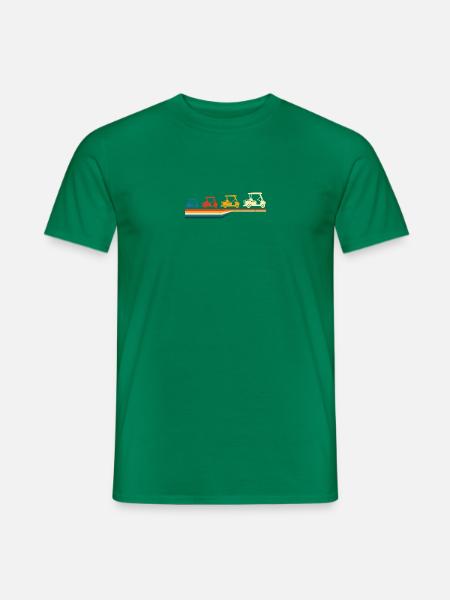 Vintage Golf Shirt - Golf Caddy Shirt - Golfwagen - Männer T-Shirt - Kelly Green