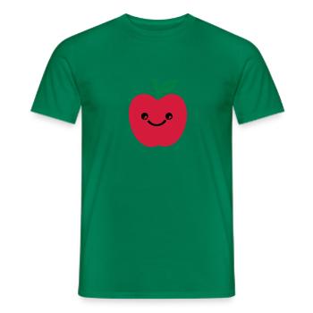 sourire de pomme - T-shirt homme - vert - Devant - AI Model Male 178 dark (178cm)