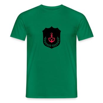ancre blason coeur 002 - T-shirt homme - vert - Devant - AI Model Male 178 dark (178cm)