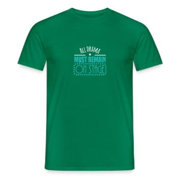 Motif de théâtre pour les acteurs de théâtre - T-shirt homme - vert - Devant - AI Model Male 178 dark (178cm)