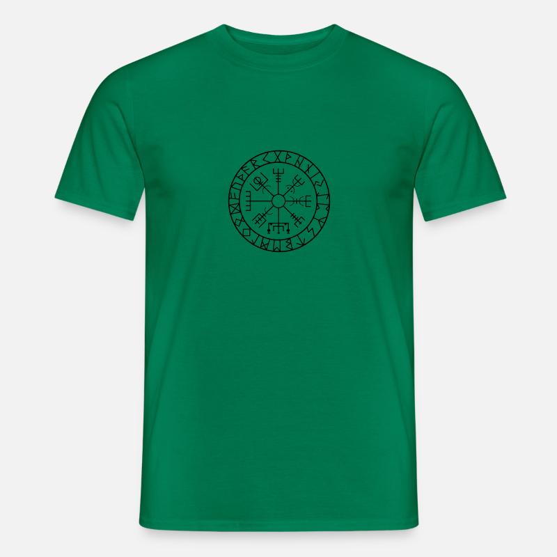 wikinger kompass 01 - Männer T-Shirt - Kelly Green