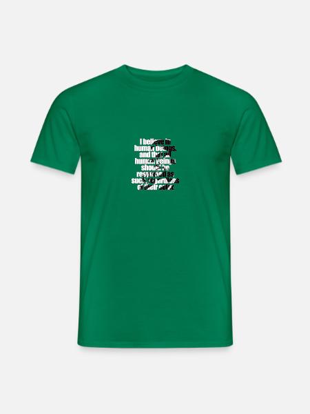 Anti Racism Phrases - Men's T-Shirt - kelly green