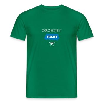 Drohnenpilot - Männer T-Shirt - Kelly Green - Vorne - AI Model Male 178 dark (178cm)