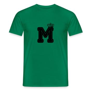 buchstabe M Krone - Männer T-Shirt - Kelly Green - Vorne - AI Model Male 178 dark (178cm)
