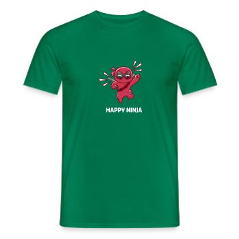 ninja in love shirt - Männer T-Shirt - Kelly Green - Vorne - AI Model Male 178 dark (178cm)