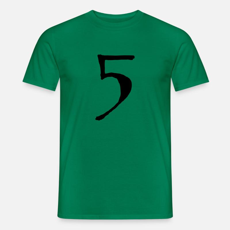 five five number 5 - Men’s T-shirt - kelly green